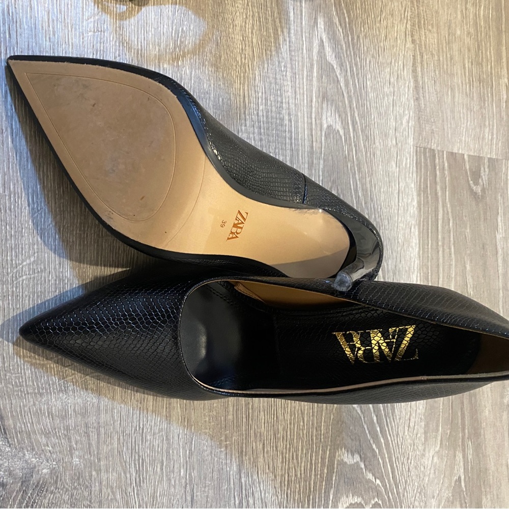 Zara black heels women’s size 39